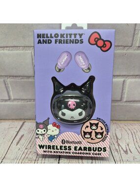 Sanrio Hello Kitty Kuromi Bluetooth Wireless Earbuds w/ Charging Case NIB